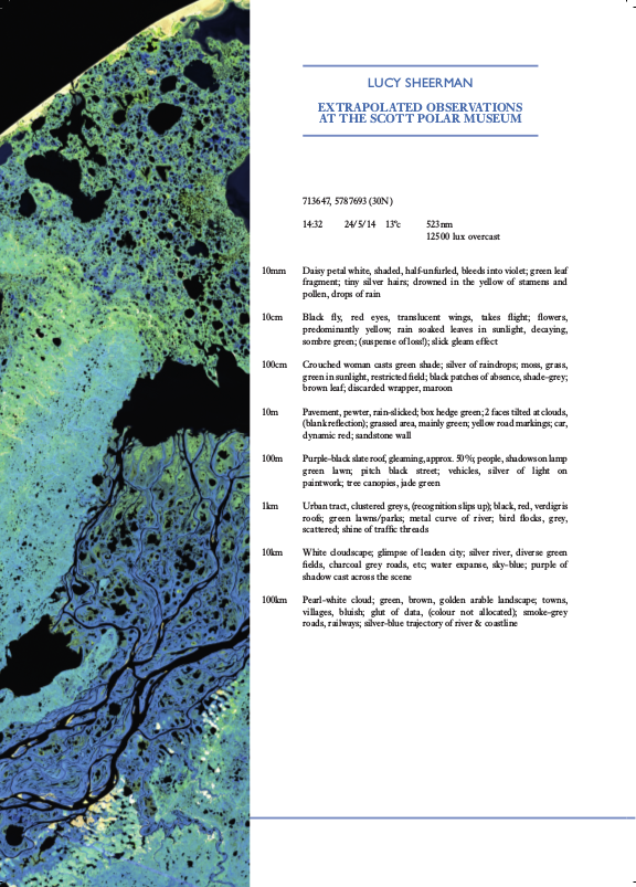 Lucy Sheerman, Extrapolated Observations at the Scott Polar Museum taken from the Polar Muse PNR220 Supplement
