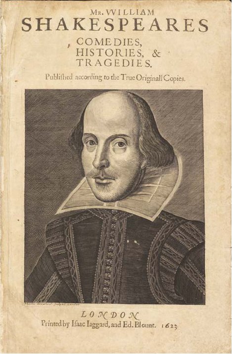 Engraved Portrait of William Shakespeare