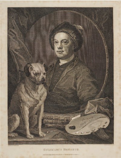 The Painter and his Pug by William Hogarth,
