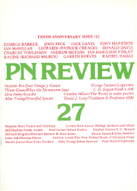 Cover of PN Review 27