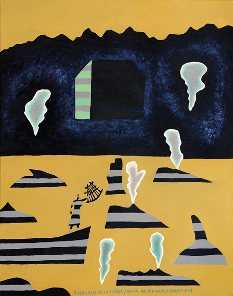 Gregory O’Brien, Residencia en la tierra, 2012, acrylic on canvas