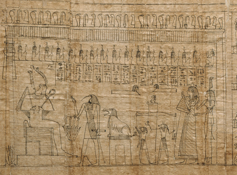 Hieroglyphic Manuscript P3, Book of the Dead, 1st-2nd Century BCE