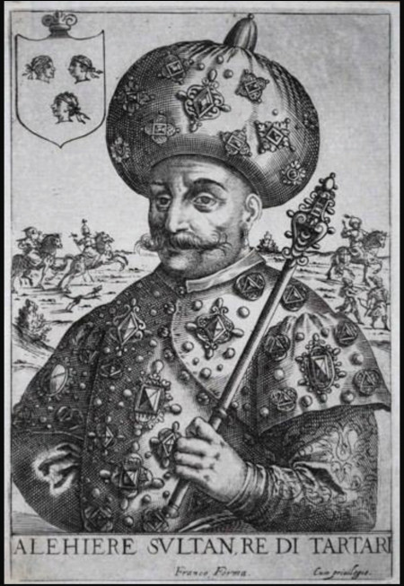 Painting of Khan Ğazı II Giray (1554–1607)