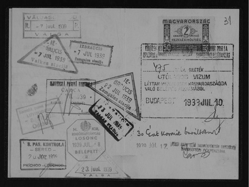 Erich Haugas: visa stamps